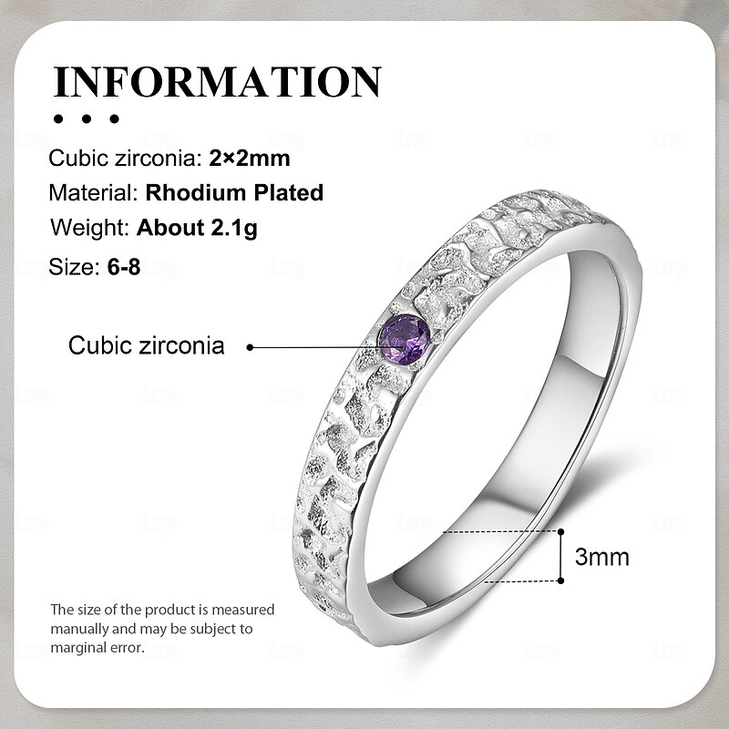 Personalized Birthstone Ring for Women, 12 Month Zodiac Protection Ring, Custom Lucky Jewelry Gift for Mom, Girlfriend, Wife, Ideal for Mother's Day, Valentine's Day, Christmas, Birthday, Anniversary2