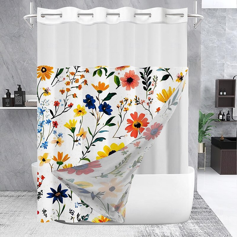 No Hook Shower Curtain 180cm*180cm(70