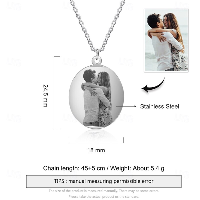 Personalized Custom Necklace with Photo Custom Best Gift for Mom, Grandmother, Wife, Girlfriend - Perfect for Mother's Day, Women's Day, Valentine's Day, Anniversary, Birthday, and Christmas2