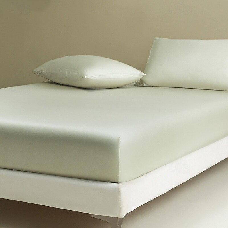 Tencel Bed Sheet Single Piece Summer Cool Ice Silk Mattress Protector Full Package Non-slip Bed Cover Bed Sheet Set2