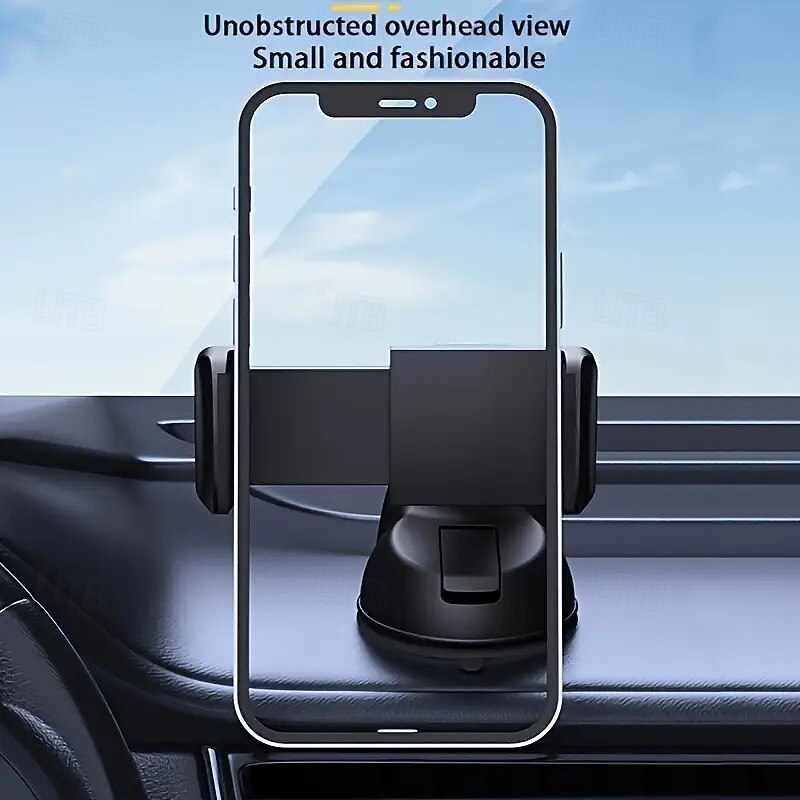 Free Rotating Car Phone Holder Adjustable Horizontal And Vertical Strong Vacuum Adsorption Car Gps Navigation Bracket Suitable For All Compatible Cell Phones4