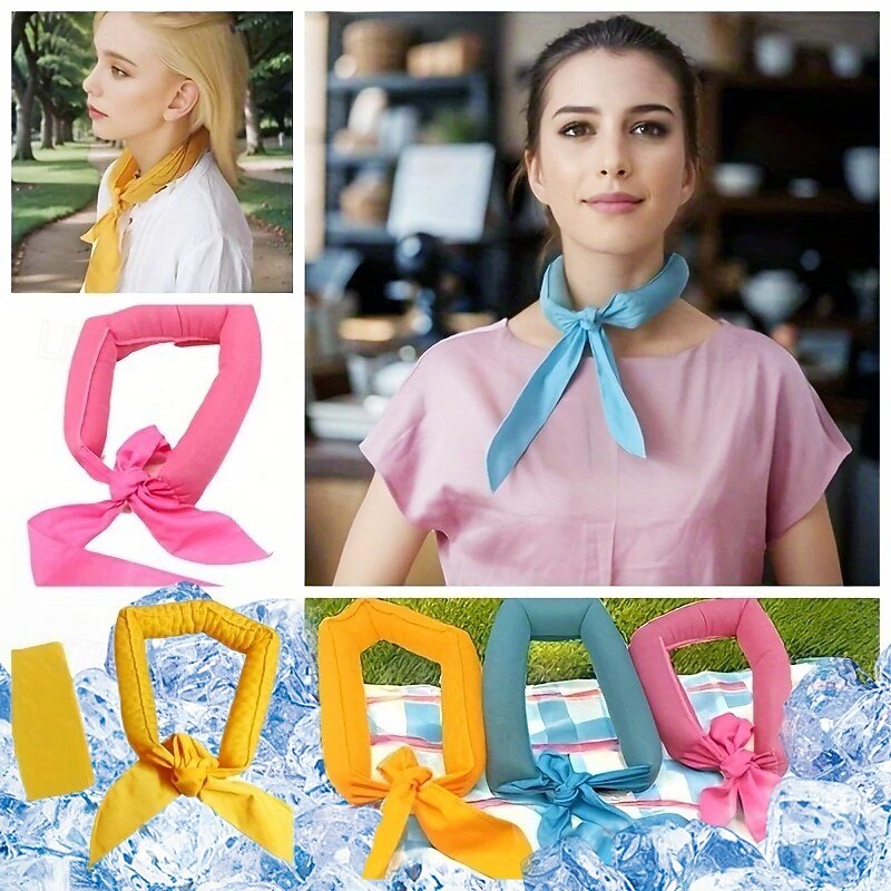 Cool Scarf Wrap Summer Cool Ice Towel, Neck Cooling Scarf, Cooling Neck Wrap Headband, Scarf Cooling Gel Neck