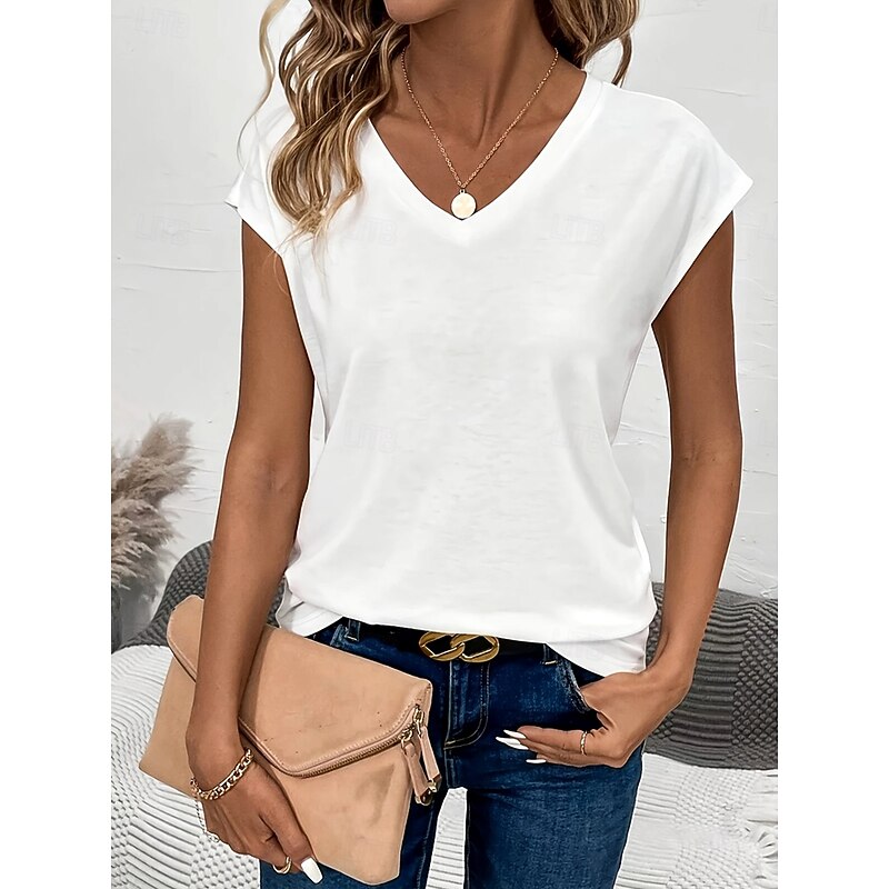 Women's Camisole Tank Top Solid Color Bohemia Vintage Stylish Sleeveless Crew Neck Regular Tops Daily Weekend Vacation Wear Print White Summer