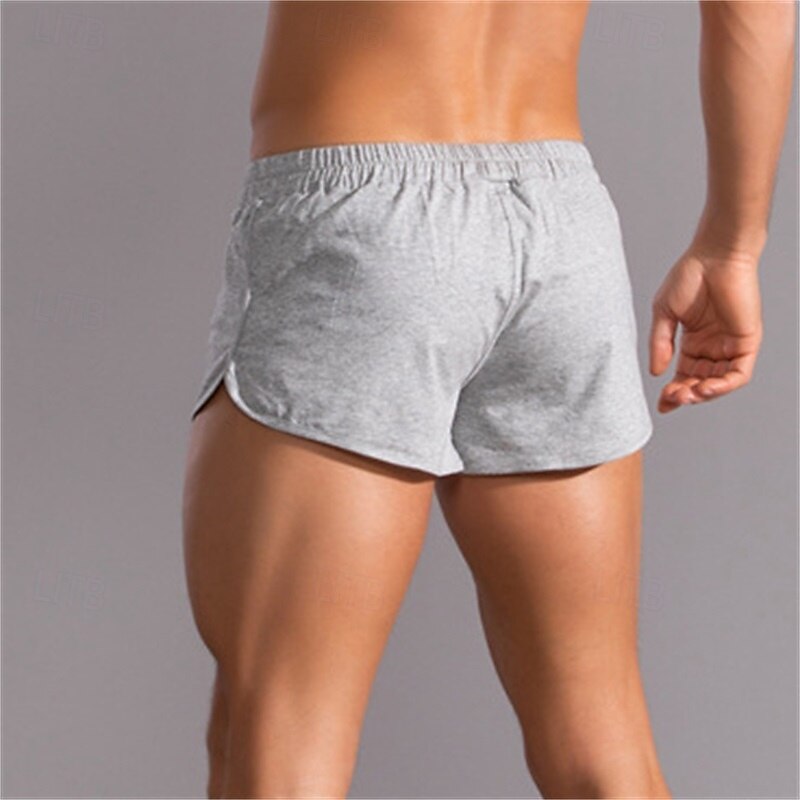 Men's Shorts Summer Shorts Casual Shorts Pocket Elastic Waist Plain Comfort Breathable Short Casual Daily Classic Casual Black Light Grey3