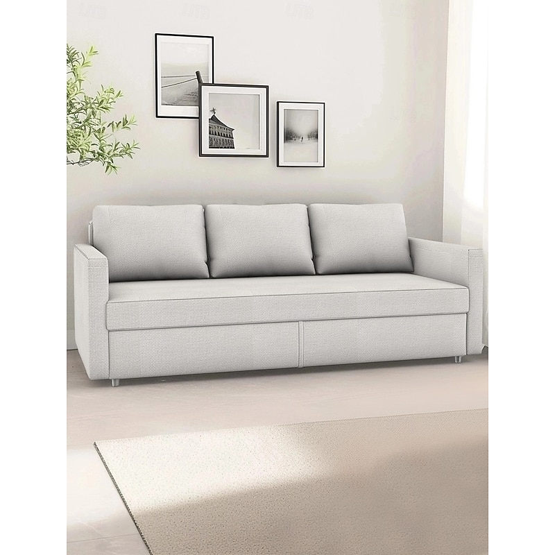 Sofa Bed Cover Futon Cover Solid Color Quilted Polyester Slipcovers FRIHETcover LITB PRIME cover