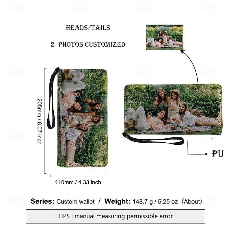 Personalized Photo Wallet Custom Best Gift for Mom – Engraved Pink Leather Wallet, Ideal for Anniversaries, Birthdays, or Christmas3