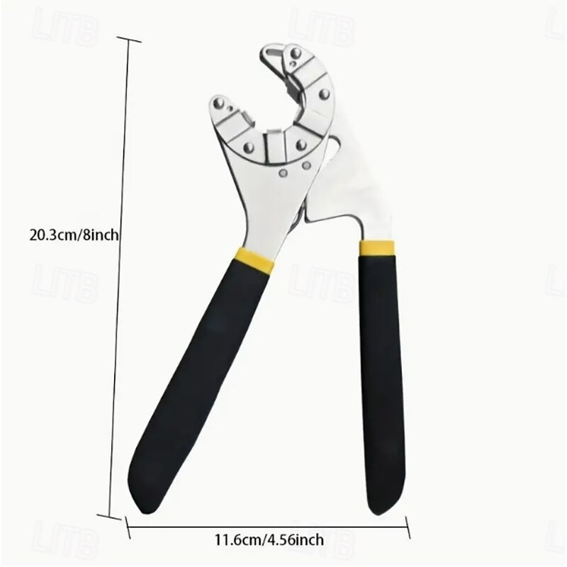 8" Universal Wrench, Open-End Wrench, Magic Wrench, Compatible with Nuts Below 3/4"2