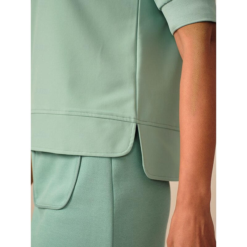 Women's Golf Polo Shirt Black White Dusty Rose Short Sleeve Shirt Ladies Golf Attire Clothes Outfits Wear Apparel4