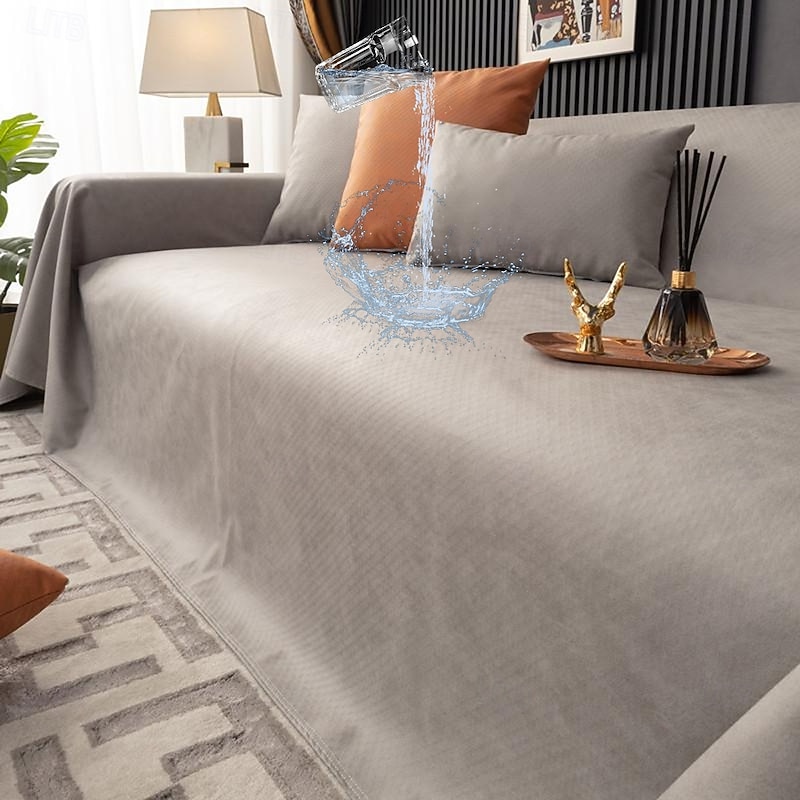 Waterproof Sofa Cover Couch Slipcover Sofa Throws Blankets for Armchair, 3 or 4 Seater, L Sectional Sofa Non Slip for Kids,Children,Pet,Cats