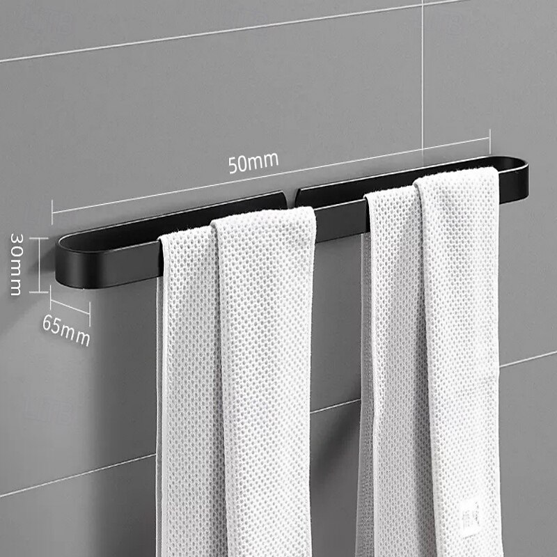 Bathroom Towel Holder Aluminum, Towel Racks for Bathroom, Bath Towel Rack Holder Wall Mount Brushed Finish Storage Rack Save Space3
