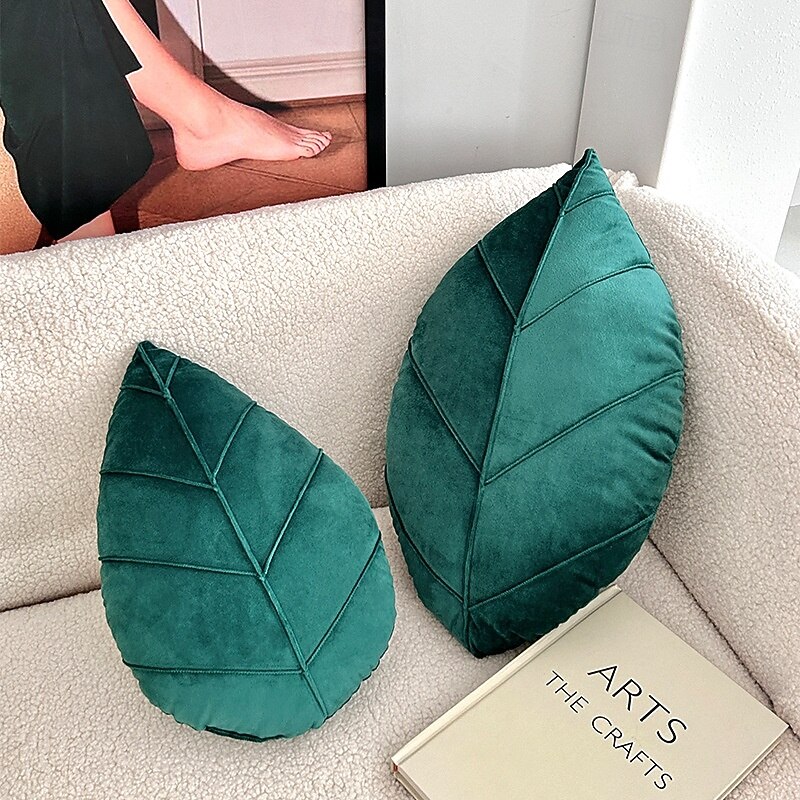 Irregular Leaf Shape Pillows 1PC Soft Couch Cushion for Bedroom Livingroom Sofa Chair2
