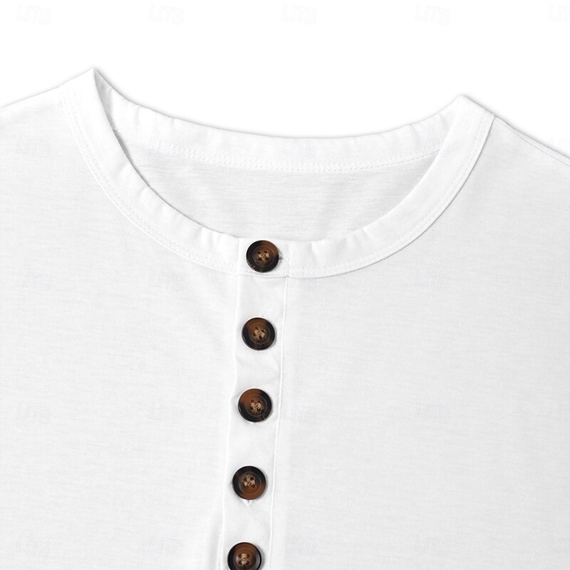 Men's Tank Top Henley Shirt Vest Top Undershirt Sleeveless Henley Summer Plain Fashion Designer Sporty Vacation Street Casual Black White Khaki Top Tee for Men4