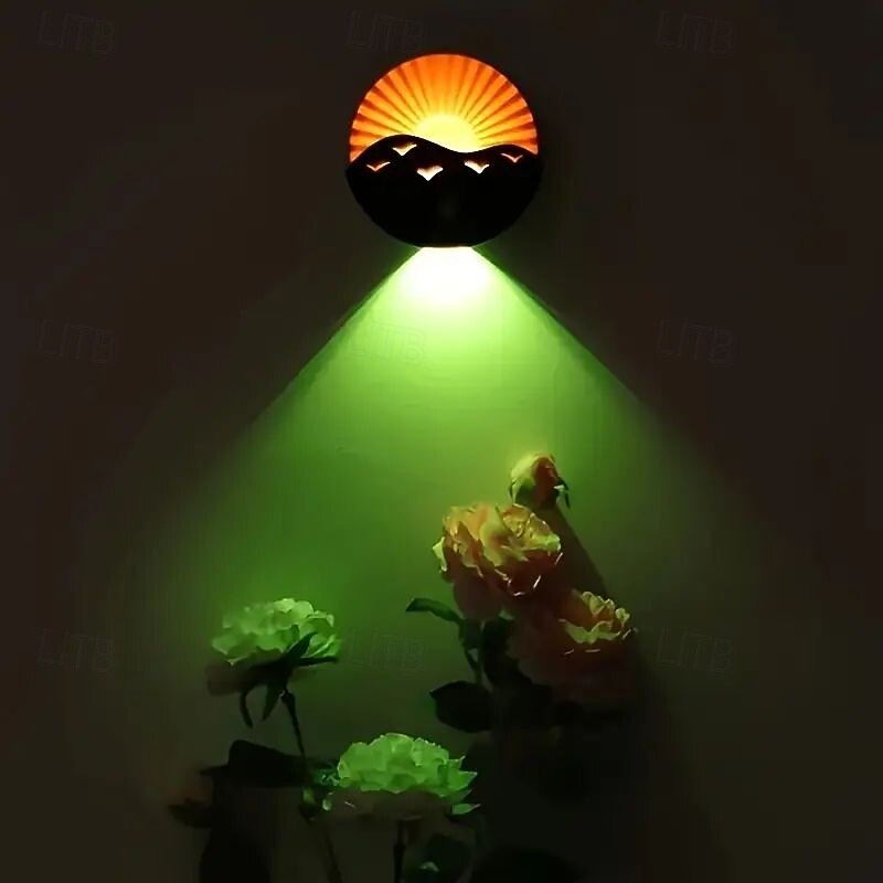 LED Motion Sensor Wall Light  Motion Sensing Night Light Rechargeable Night Light for Bedroom Corridor Staircase Cabinet Decoration Christmas Gift2