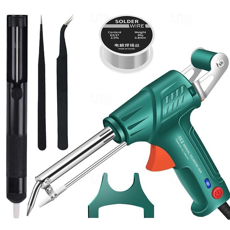 Internally Heated Industrial Laser Welding Tools, Portable Multi-function Soldering Iron Soldering Gun Set, 3-in-1 Handheld Welding Gun for Meta for Metal, Shipbuilding, DIY