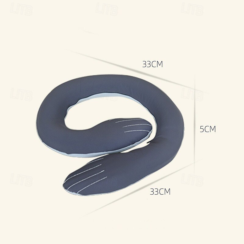 Spiral Travel Neck Pillow Lightweight for Comfort on Airplane Office Home Travel can be Shaped Ergonomic Design Ideal for Adults and Kids2