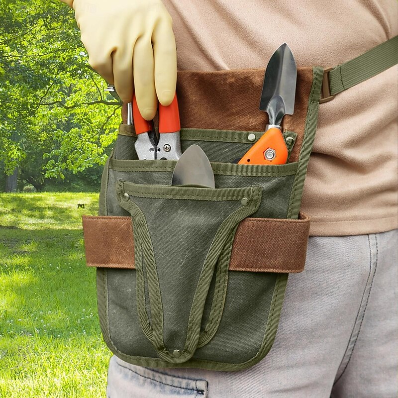 Garden Trimming Portable Tool Bag, Multi Pocket Waist Bag, ElectricianTool Kit, Outdoor Hardware Storage Bag