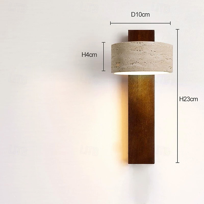 Indoor Vintage Country Indoor Wall Lights Living Room Bedroom Stone Wall Light 110-120V 220-240V 5 W4