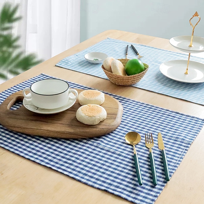 Thick Chaoyang Grid Home Fabric Non Fading Napkins, Tea Towels, Kitchen Towels 40*60cm2