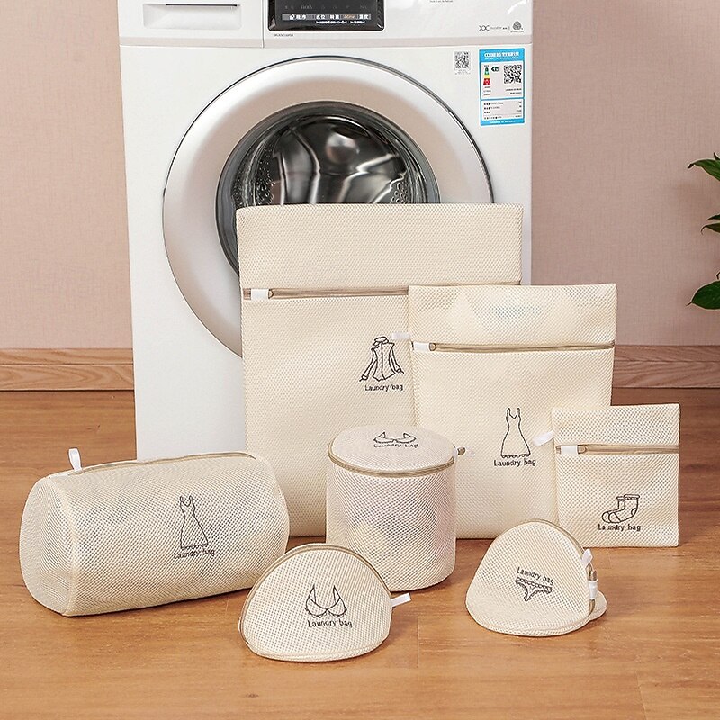 7 Pack Mesh Laundry Bags Set for Delicates Lingerie Bags for Washing Delicates, Laundry Bags Mesh Wash Bags, Delicates Laundry Bag for Jeans,Blouse,Stocking,Bra