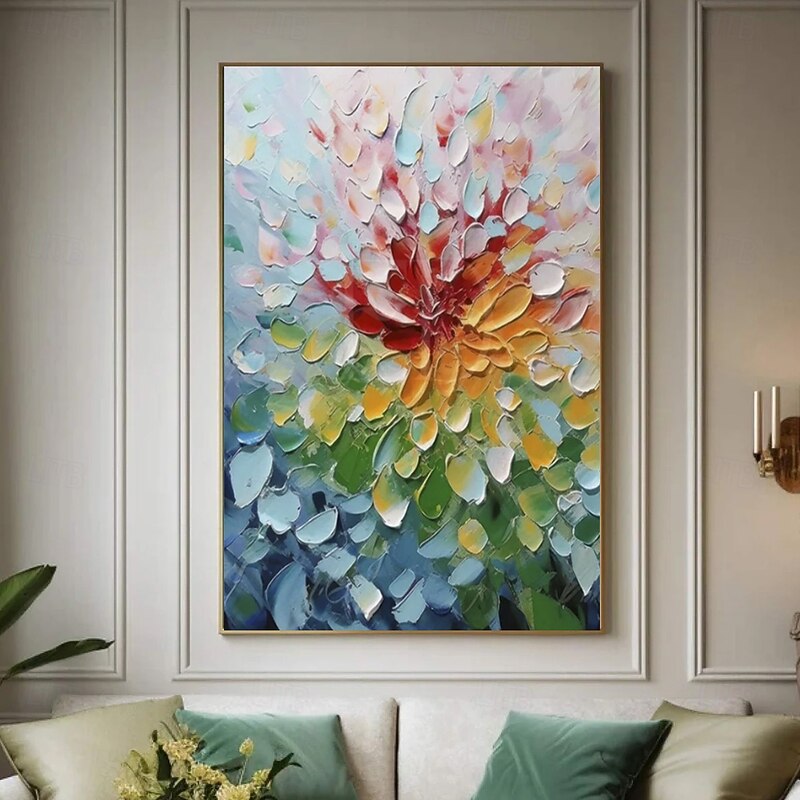 Oil Painting Handmade Hand Painted Wall Art Thick Abstract Canvas Painting Home Decoration Decor Stretched Frame Ready to Hang3