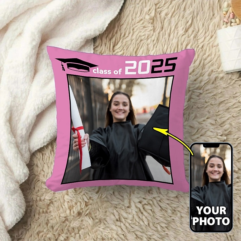 Graduation Custom Pillow Cover Add your Image Best Graduation Gifts Personalized Gift Photo Design Picture Fashion Casual Pillowcase Cushion Cover 1pc Custom Made
