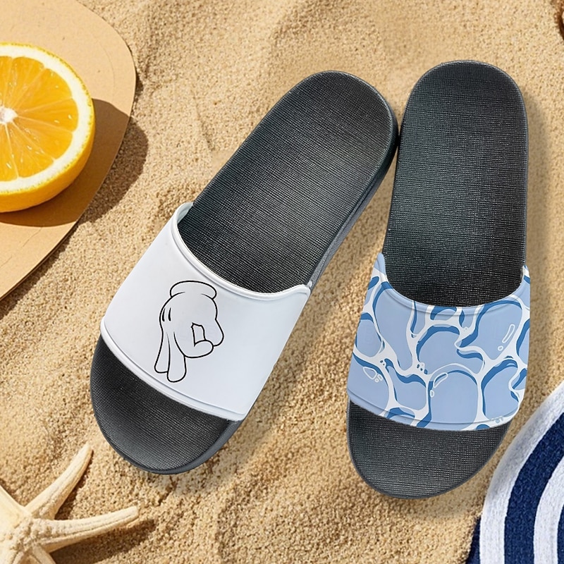 Men's Sea Turtle Printed Slide Sandals – Trendy & Practical Style for Men in Beach Holidays, Water Park Visits & Coastal Walks4