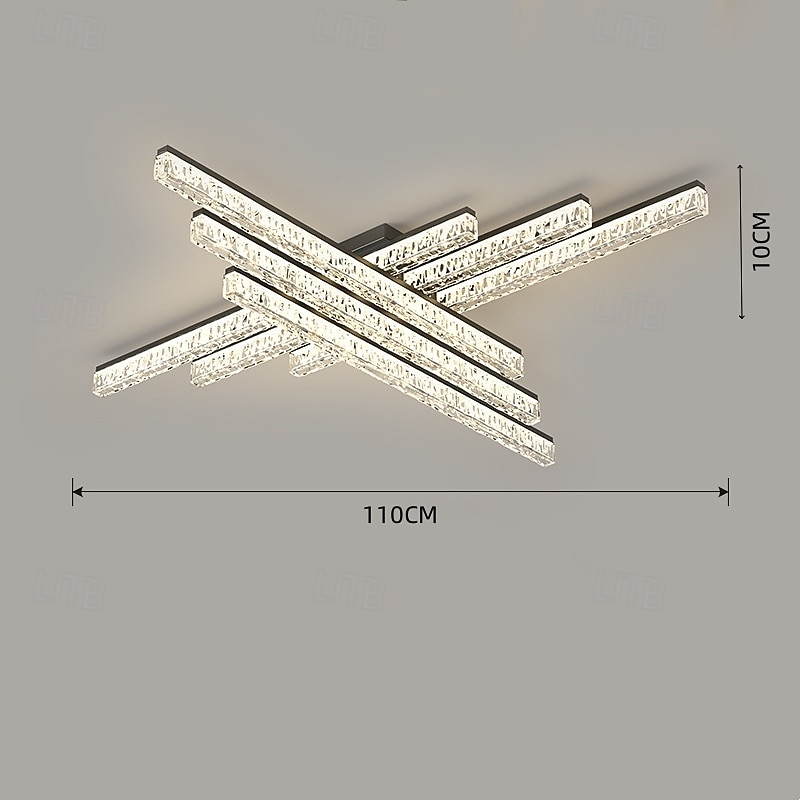 3-Light 4-Light 6-Light 50 cm Dimmable Ceiling Lights Metal Acrylic Modern Nordic Style 110-120V 220-240V3