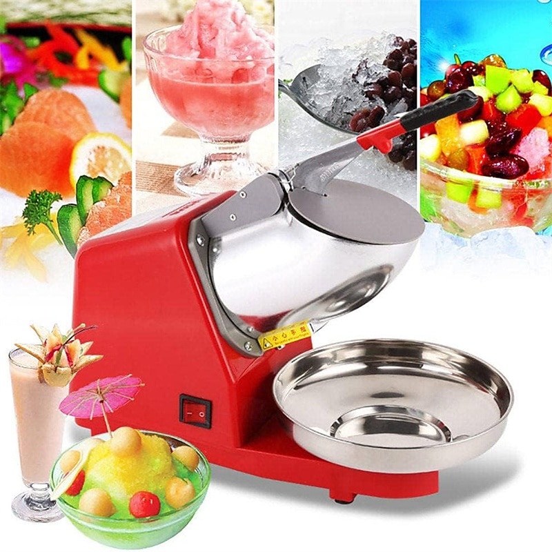 Electric Ice Crusher Crushed Ice Machine Snow Cone Maker with Stainless Steel Bowl Ice Shaver for Ice Cream, Cocktails, Cold Juice and Smoothies2