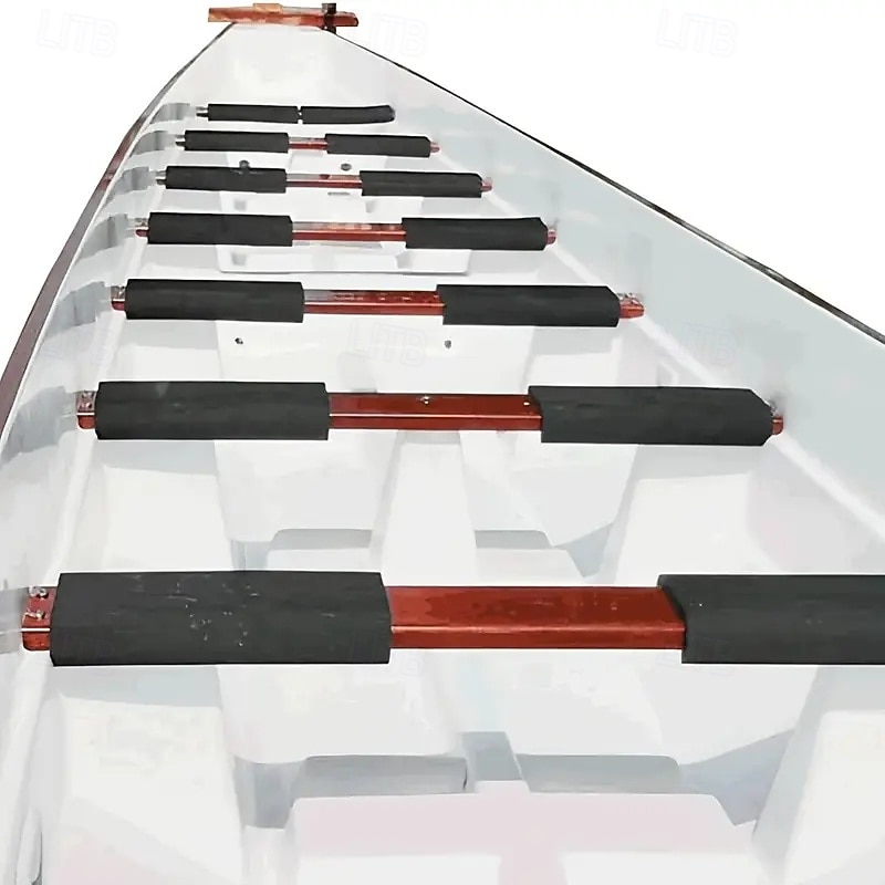 2pcs Dragon Boat Seat Cushion - Anti-EVA Non-Shock Absorption Breathable Seat Pads for Rowing Machine Kayak Fishing Camping - Fit Watersports & Outdoor Use (Black) Rowing Comfort Enhancement  Sle3