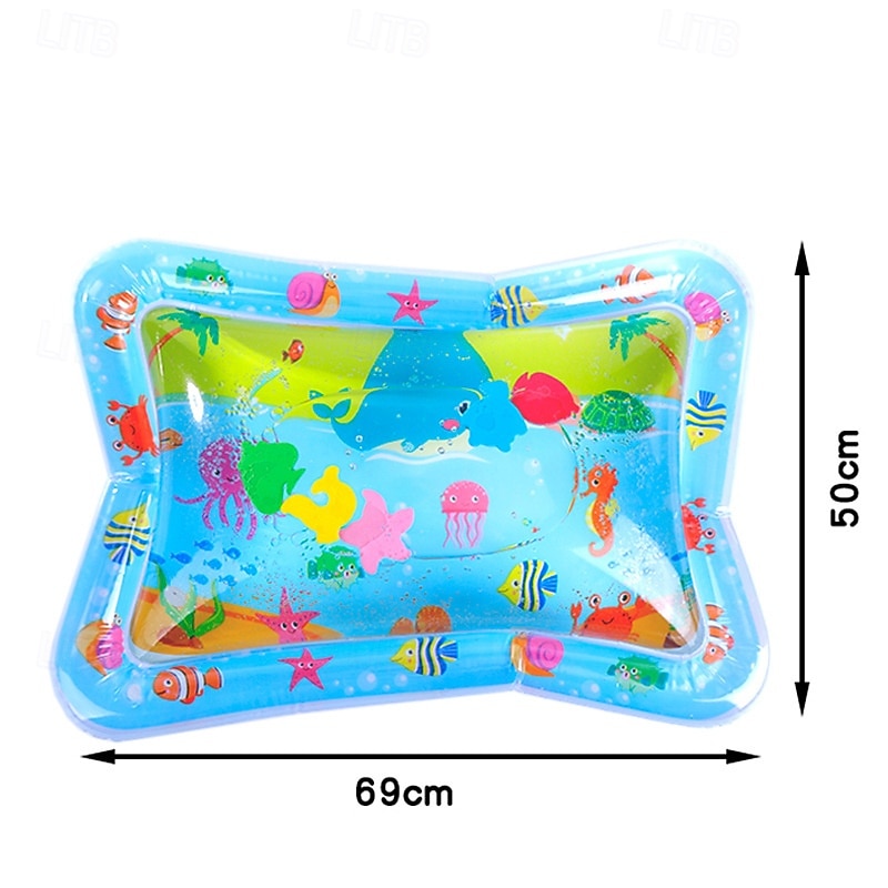 27*20inch Inflatable Tummy Time Mat Premium Baby Water Play Mat for Infants and Toddlers Baby Toys for 3 to 24 Months Strengthen Your Baby's Muscles Portable2
