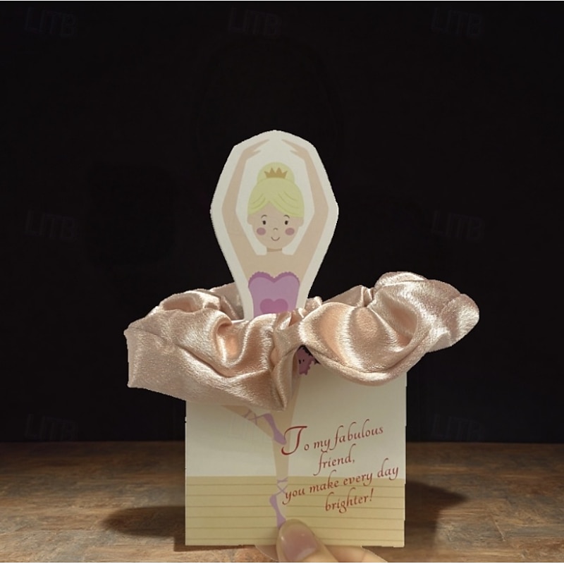 Ballet dancer greeting card, ballet dancer skirt headband to give to friends, lovers, mothers greeting card, Mother's Day2