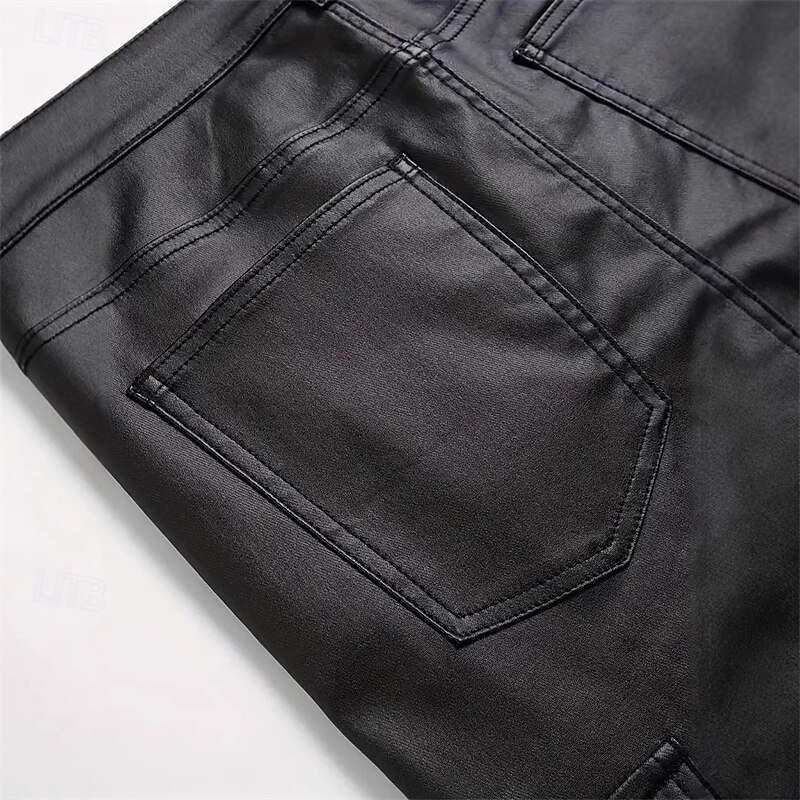 Men's Trousers Summer Pants Track Pants Pocket Plain Comfort Breathable Casual Daily Casual / Sporty Black4