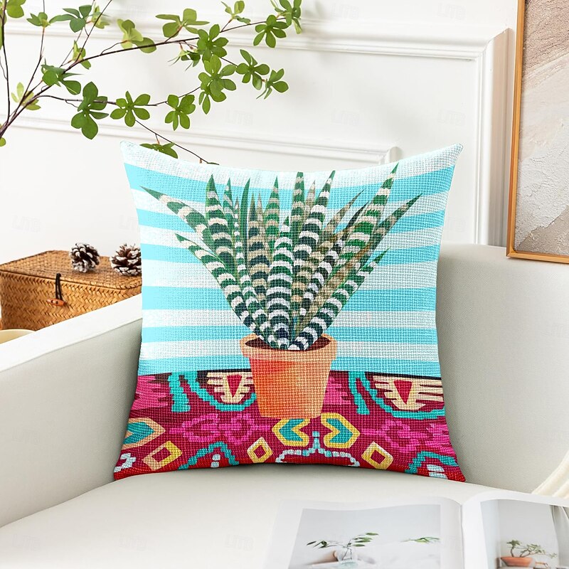 Tulips Vase Decorative Toss Pillows Cover 1PC Soft Square Couch Cushion Case Pillowcase for Bedroom Livingroom Sofa Chair4