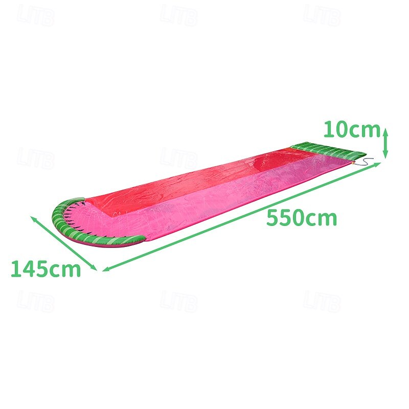 18ft Water Slides and 2 Bodyboards Lawn Water Slide Summer Slip Waterslides Water Toy with Build in Sprinkler for Backyard Outdoor Water Fun for Kids4