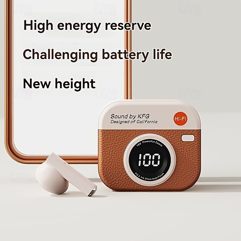 q86 True Wireless Headphones TWS Earbuds, In-Ear Bluetooth 5.3, Ergonomic, LED Power Display, Long Battery, Suitable for Everyday Use, Travel4