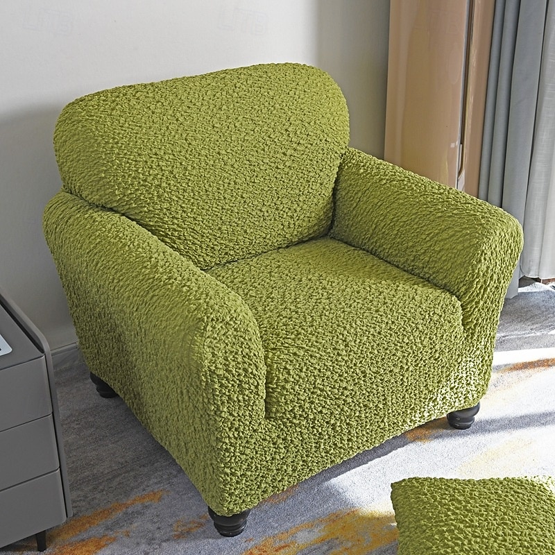 Armchair Cover Armchair Slipcover Soft Polyester Fabric Slipcover 1-Piece Form Fit Stretch Stylish Furniture Protector Microfibra Collection2
