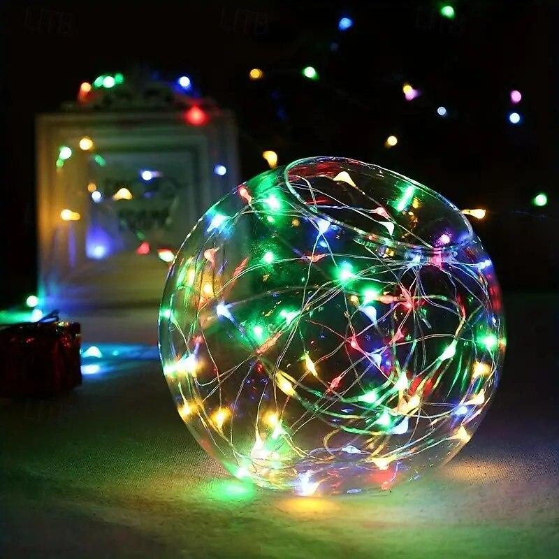Battery Powered LED String Lights, 10 Packs Indoor Balloon Decoration, Mini LED Party, Wedding, Christmas, Full Star Mood Lights3