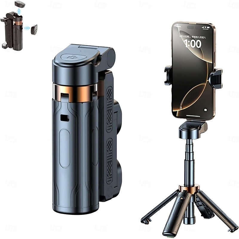 Pocketflex Mini Tripod, 2025 Upgrade Pocket Flex Mini Tripod, 360 Rotation Razunoth Jj02, Bluetooth 5.2 Chip Remote Selfie Stick, Vlogs, Photography