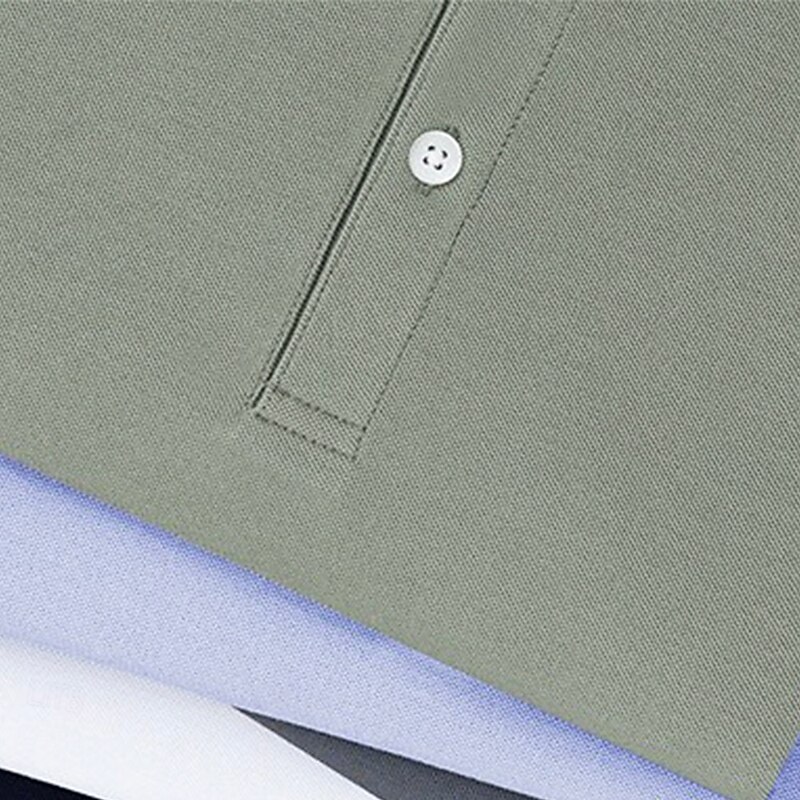 Men's T Shirt Short Sleeve Solid Daily Casual Button Up Quick Dry Henley School Outdoor Vacation All Seasons Dark Grey Black White Henley T-Shirt3