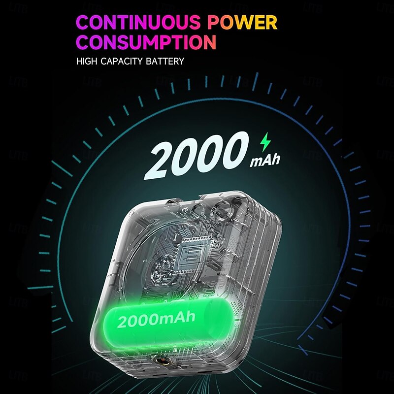 Mini RGB LED Video Light 2500K-9000K Dimmable 8 Lighting Effects Video Conference Light for Computer Tablet Mobile Phone DSLR Camera Built-in Battery with Screen Clip & Cold Shoe Mount4