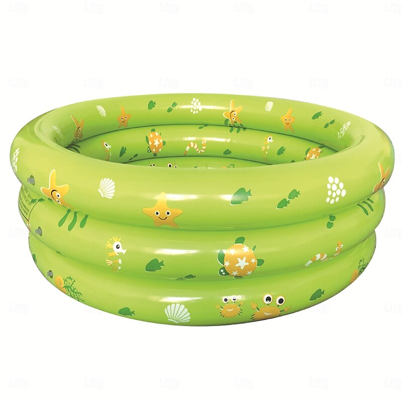 33.5*33.5 Garden Round Inflatable Baby Swimming Pool Portable Inflatable Child/Children Little Pump PoolKiddie Paddling Pool Indoor&Outdoor Toddler Water Game Play Center for Kids/Girl/Boy