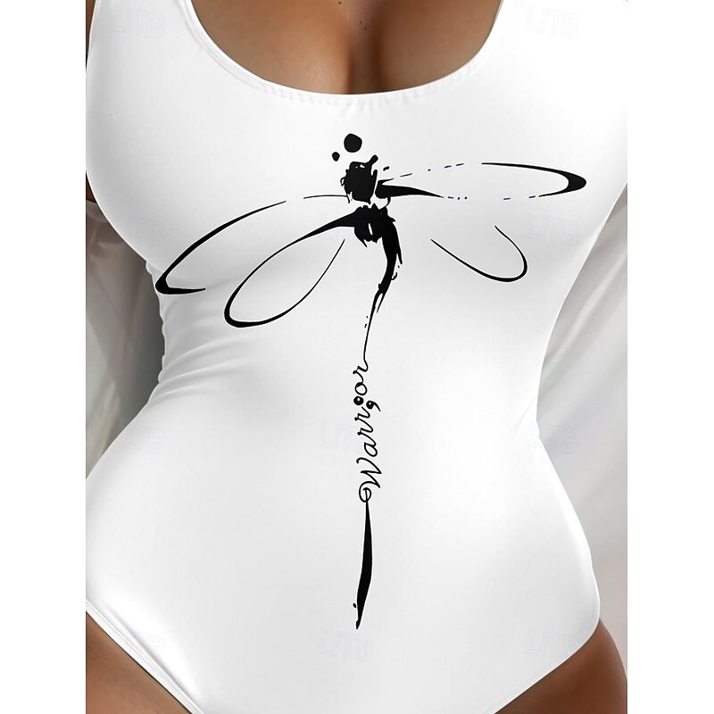 Women's Swimsuits One Piece Monokini Swimsuit Backless Tummy Control High Waist Slim Vacation Beach Wear Graphic Animal U Neck Sleeveless Bathing Suits3
