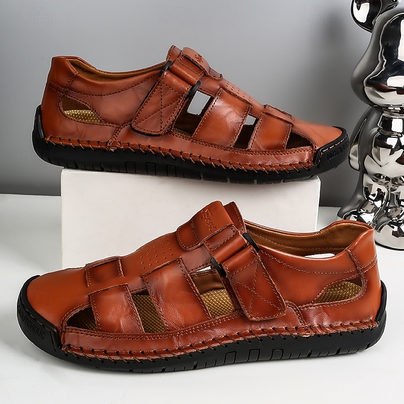 Men's Sandals - Stylish Faux Leather Straps, Perfect for Casual Events and Urban Explorations3