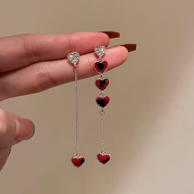 Heart Earrings Gift for Mom, Wife, Girlfriend, or Best Friend – Elegant Dainty Jewelry for Mother's Day, Valentine's Day, Christmas, Anniversary, Birthday – Stylish & Versatile Accessory for Any Occasion