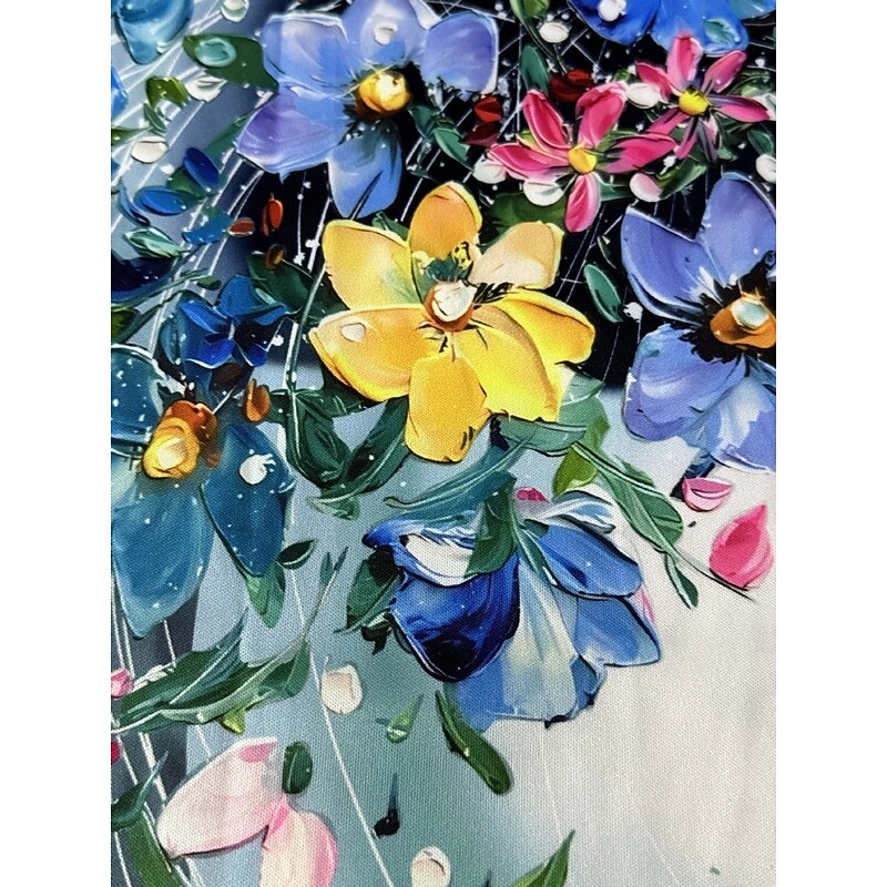 Women's Mini Dress A Line Dress Summer Dress Casual Daily Regular Fit Floral Graphic Short Sleeve V Neck Blue Summer3