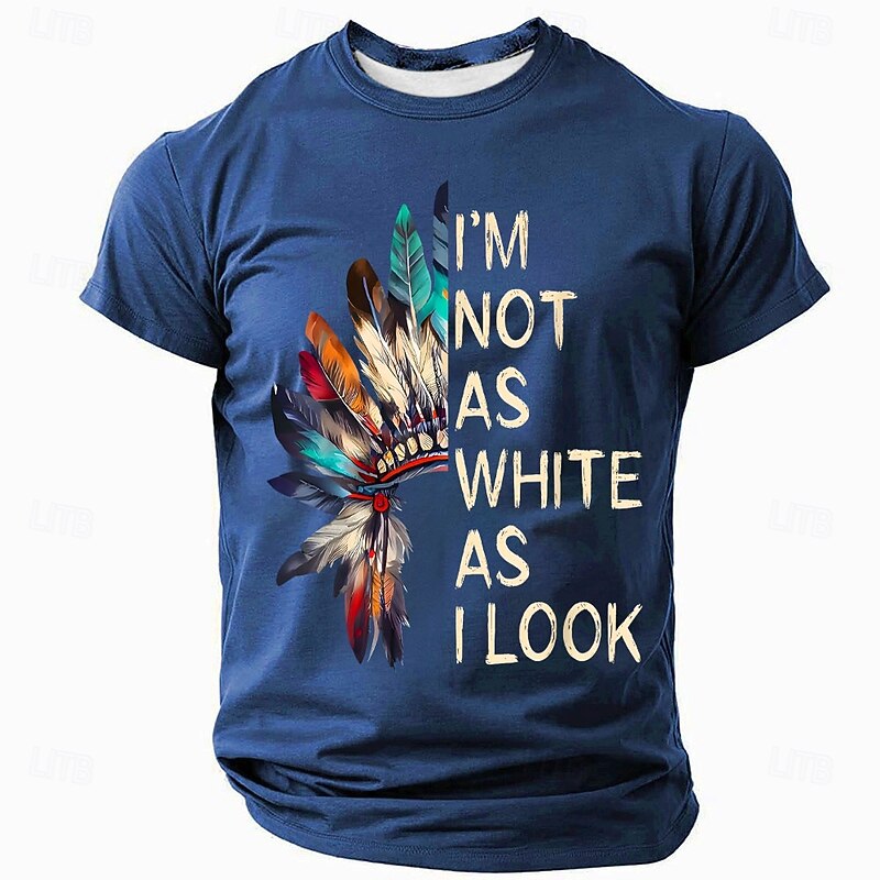 Men's Tribal Funny Slang T Shirt Short Sleeve T shirt 3D Print Crew Neck Shirt Fashion Daily Casual Street Casual Daily Black Red Blue Summer Spring All Seasons Clothing Apparel S M L XL XXL XXXL2