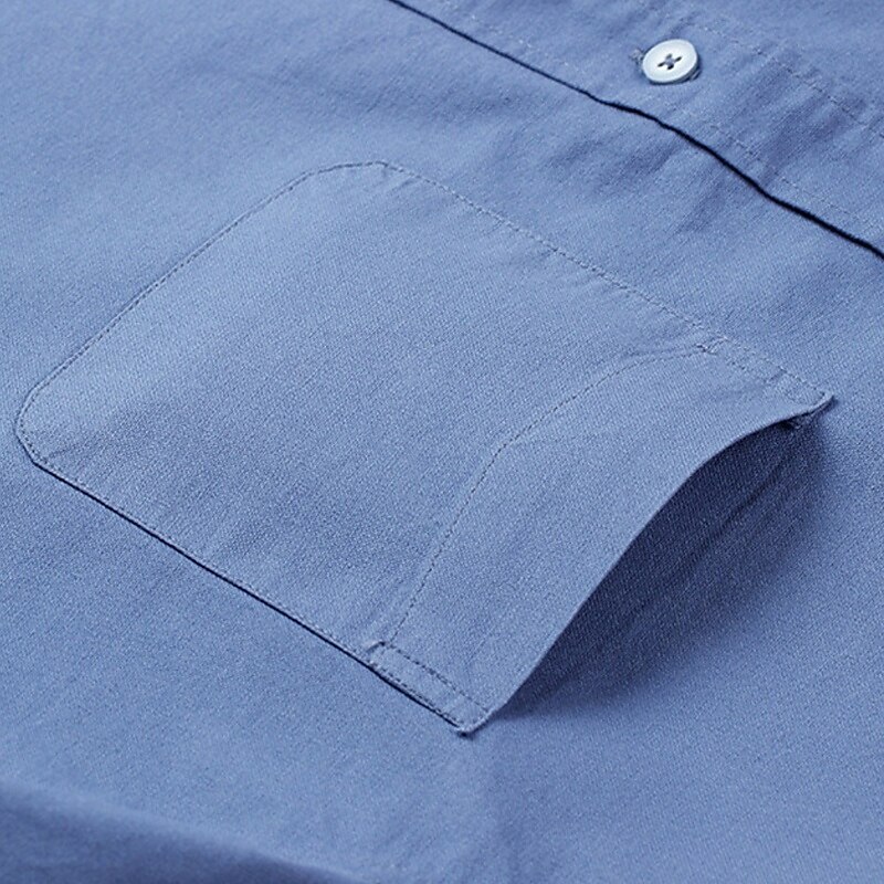 Men's Shirt Summer Shirt Casual Shirt Beach Shirt Button Up Shirt Black Blue Gray Short Sleeve Plain Lapel Vacation Hawaiian Pocket Clothing Apparel 100% Cotton Fashion Casual Comfortable4