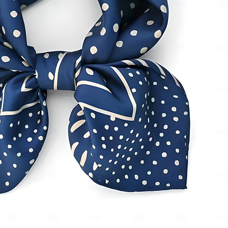 Male Square Scarf Formal Outdoor Vacation Light Yellow Dark Navy Scarf4