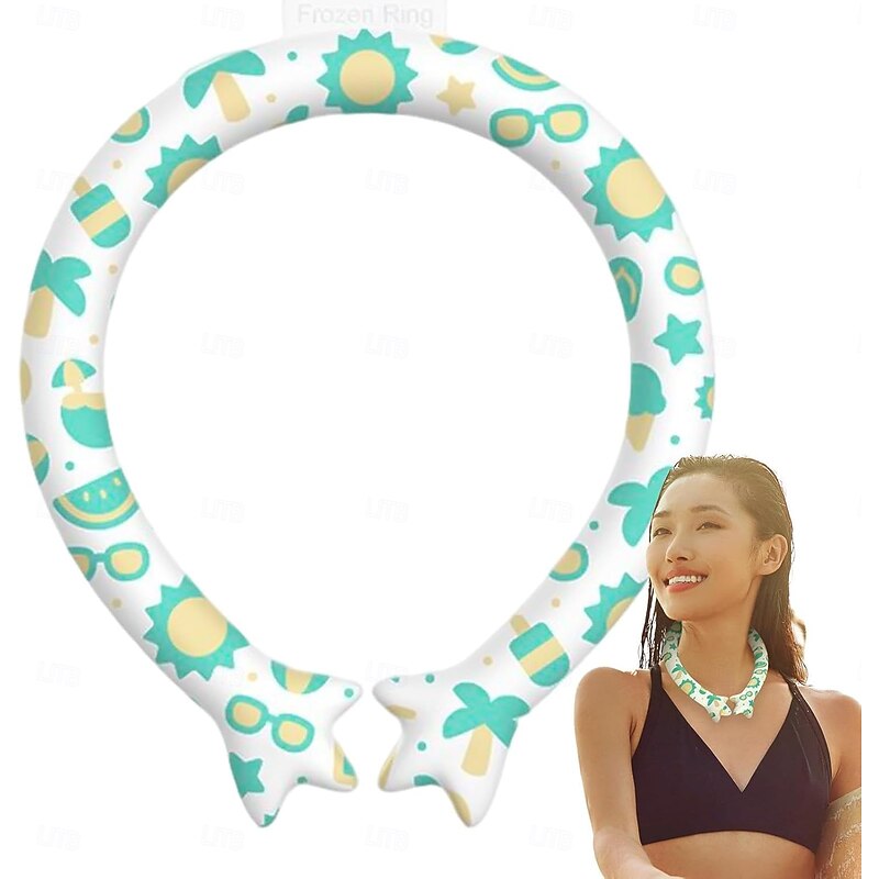 Neck Cooling Tube, Size Optional Neck Coolers for Extremely Hot Weather, Reusable Cooling Neck Wrap for Outdoor Sports, Wearable Ice Neck Tube, Hands Free Hot Flashes Cooling Items