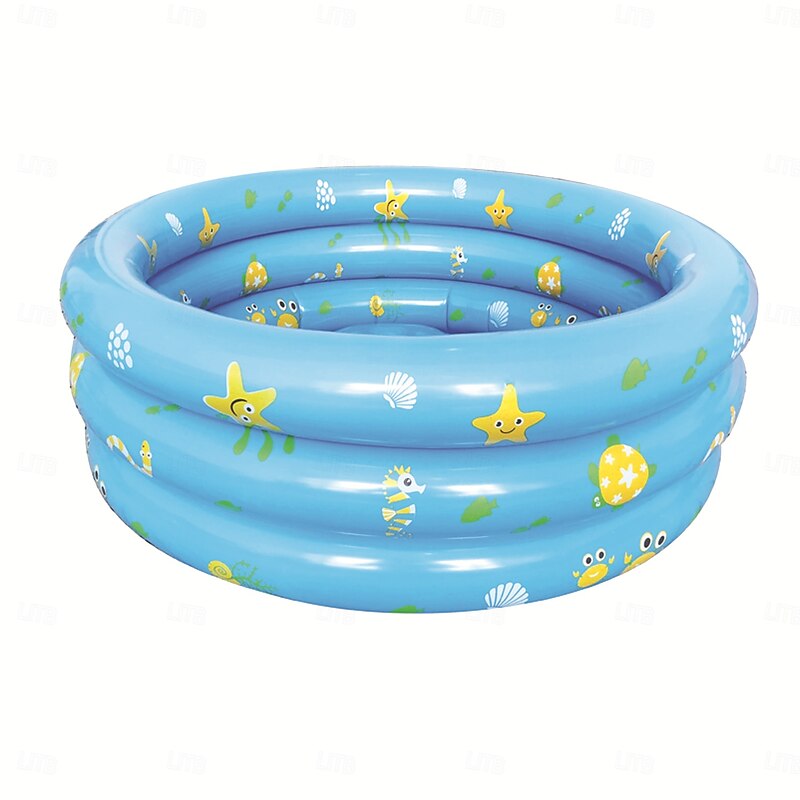 33.5*33.5 Garden Round Inflatable Baby Swimming Pool Portable Inflatable Child/Children Little Pump PoolKiddie Paddling Pool Indoor&Outdoor Toddler Water Game Play Center for Kids/Girl/Boy4